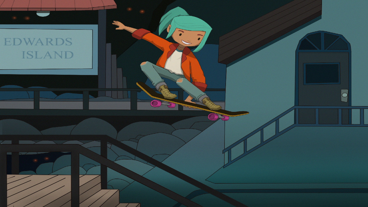Image for Oxenfree crosses over into OlliOlli World