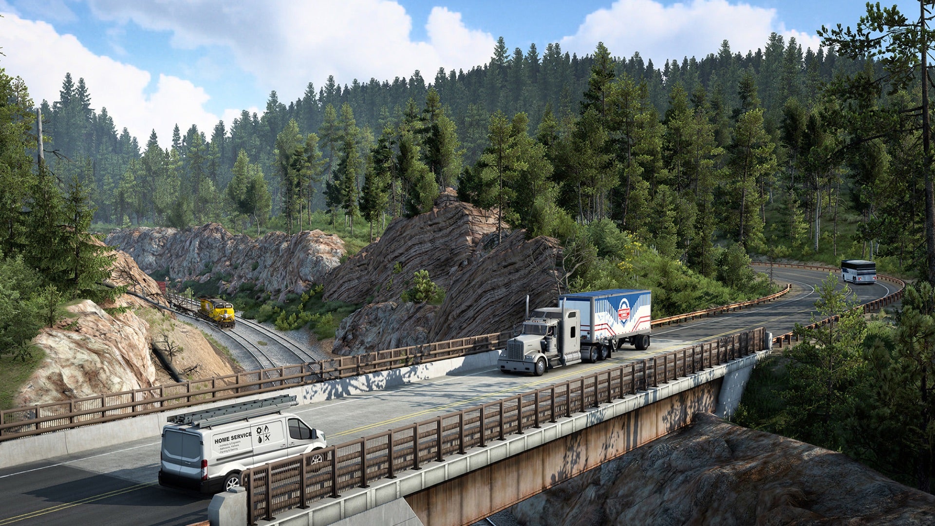 Regardez un trajet de 30 minutes à travers la magnifique extension Montana d’American Truck Simulator