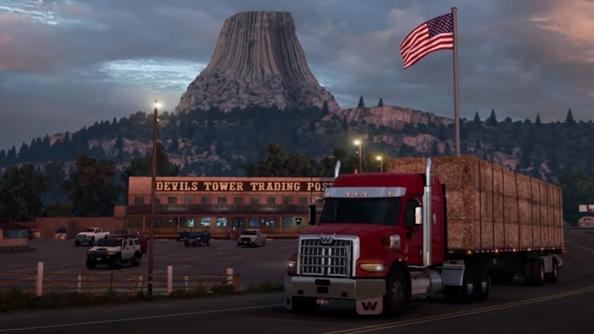 Image for American Truck Simulator's Wyoming expansion gets September release date