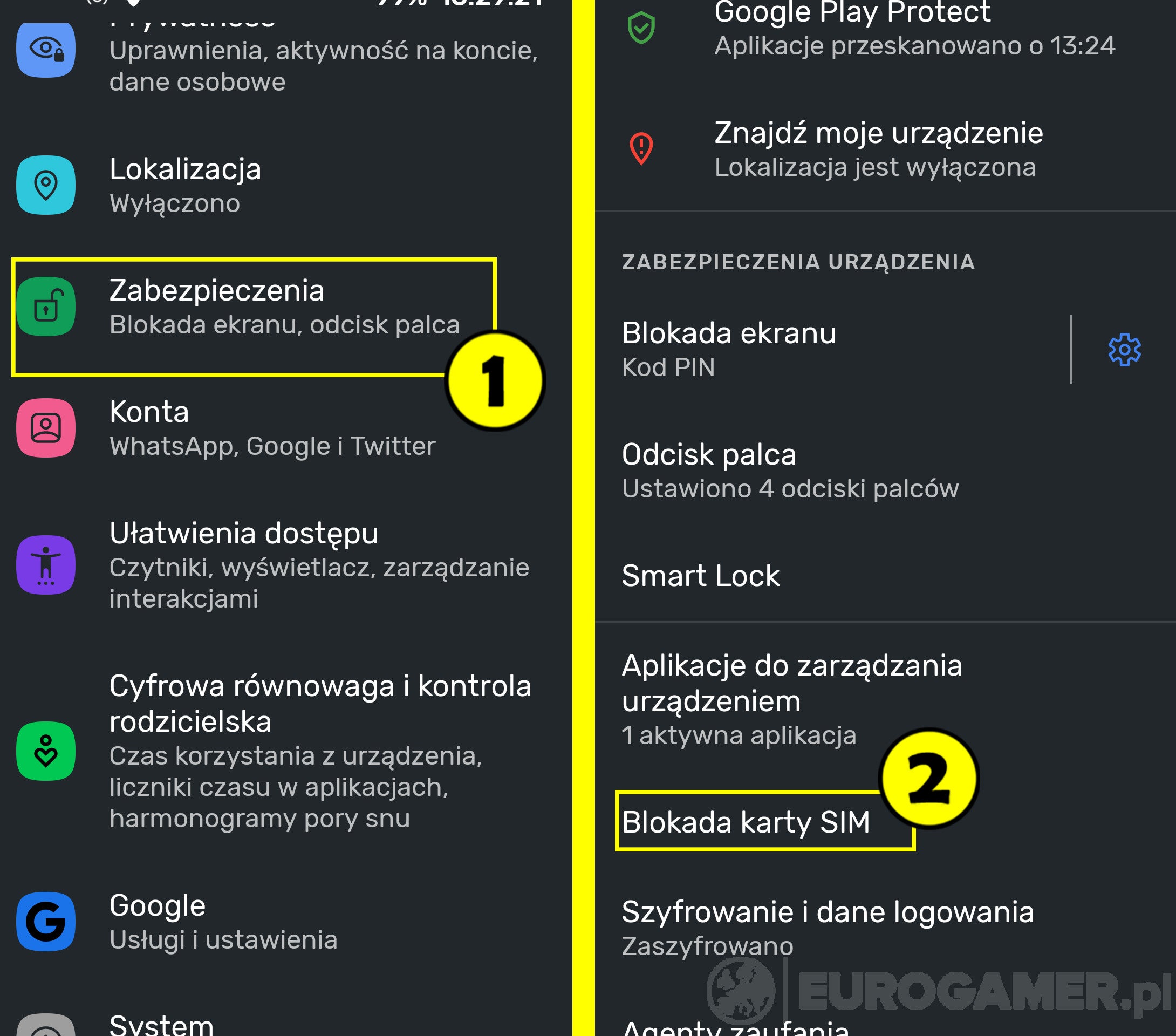 Android - kod PIN karty SIM: jak zmienić i usunąć | Eurogamer.pl