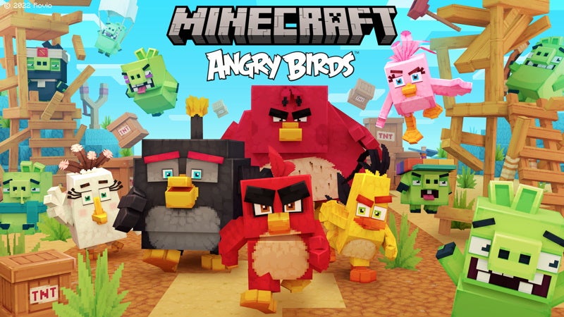 Immagine di Minecraft e Angry Birds insieme grazie ad un nuovo DLC crossover