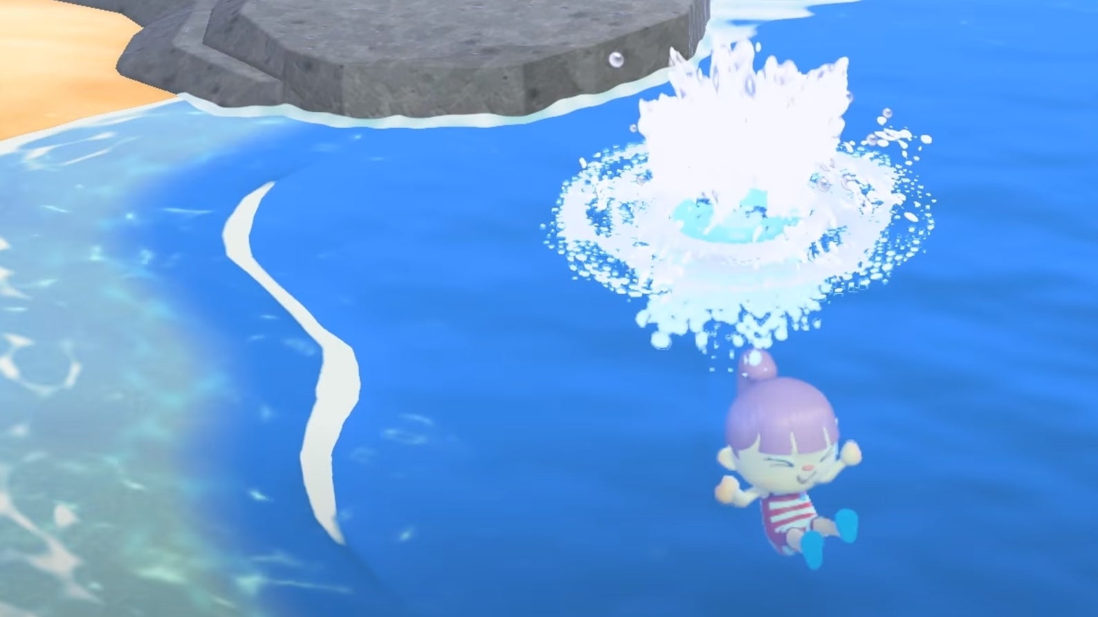 Imagem para Animal Crossing: New Horizons vai-te deixar nadar