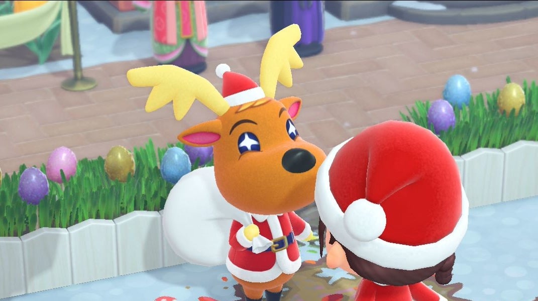 Imagen para Día de los juguetes de Animal Crossing: foto de Renato, Papel de regalo festivo, dar regalos a los aldeanos y recompensas en New Horizons