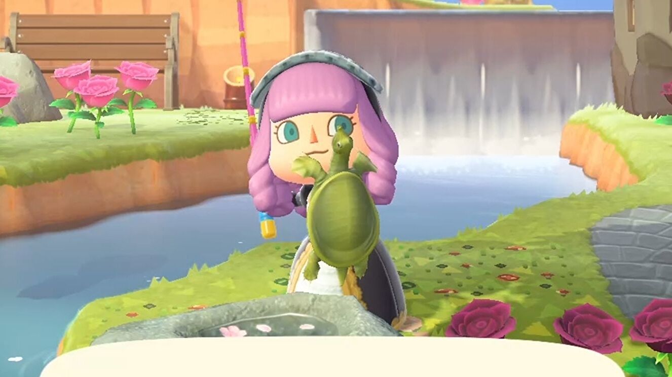 Obrazki dla Animal Crossing - jak złapać żółwie Soft-shelled Turtle i Snapping Turtle w New Horizons