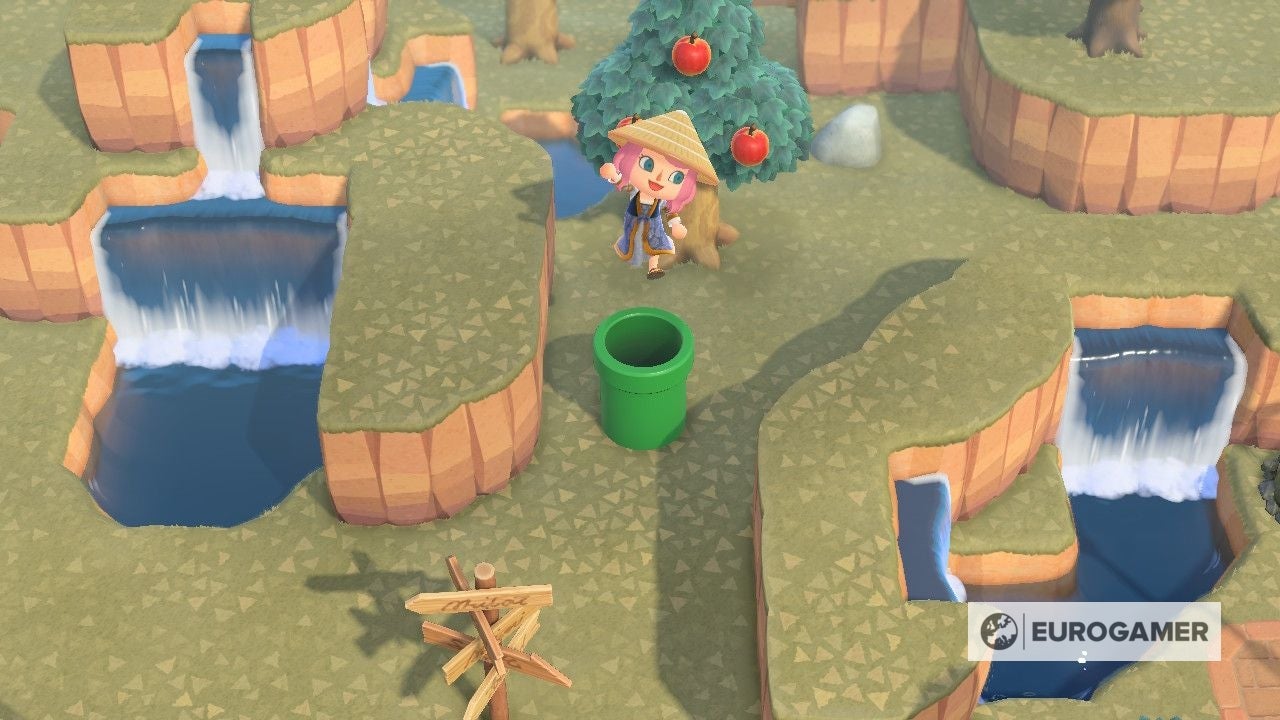 Animal Crossing Super Mario items  How to use warp pipes in New Horizons explained - 87