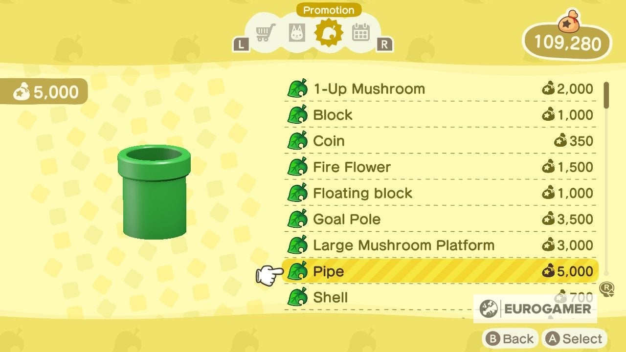 Animal Crossing Super Mario items  How to use warp pipes in New Horizons explained - 62