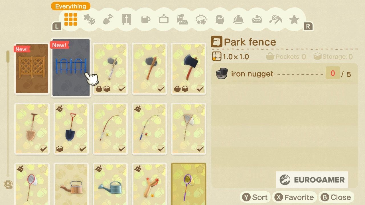 Animal Crossing new fences  How to get new fences and customise fencing in New Horizons - 73