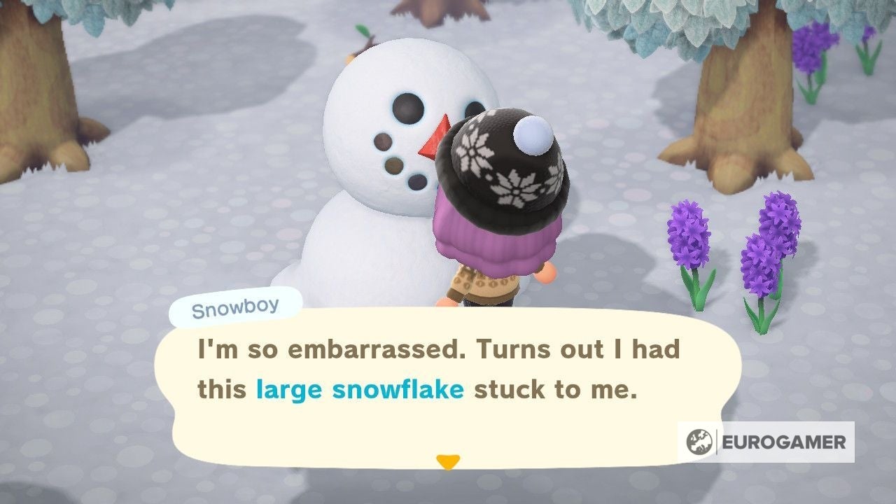Animal Crossing Snowflakes: How to get snowflakes, large snowflakes and  find the snowflake DIY recipes in New Horizons 