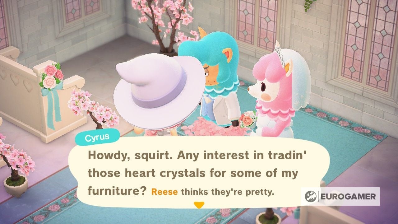 Animal Crossing Wedding Season 2021  Heart crystals  wedding event items and the return of Reese and Cyrus explained - 79