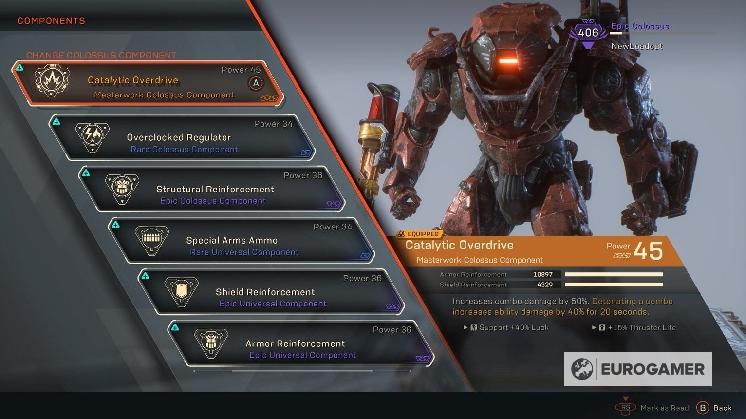 Image for Anthem Masterwork and Legendary gear explained - Masterwork and Legendaries list and how to farm the best weapons and gear