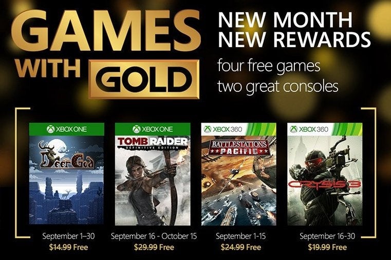 Imagen para Anunciados los juegos gratis del Games with Gold de septiembre
