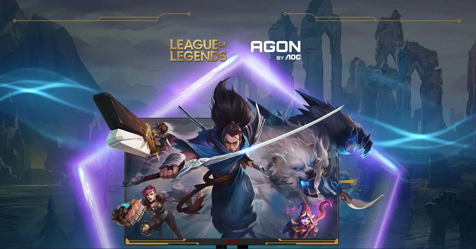 Immagine di Agon Pro AG275QXL: il primo monitor ispirato a League of Legends