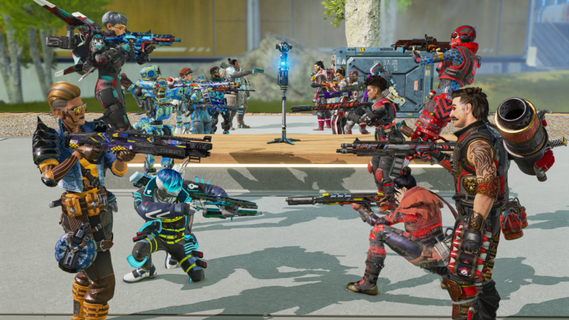Apex Legends Control Mode, official Respawn artwork of two sides facing each other.