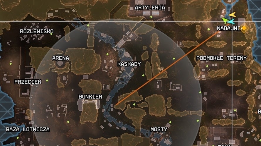 Obrazki dla Apex Legends - mapa Królewski Kanion: strefy ognia, statki z zaopatrzeniem, sygnalizatory odrodzeń