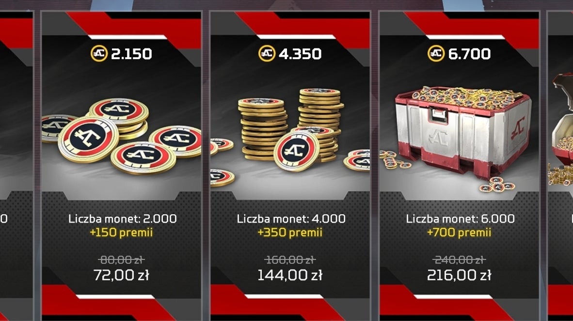 Apex Legends - pakiety Apex i ceny monet Apex | Eurogamer.pl