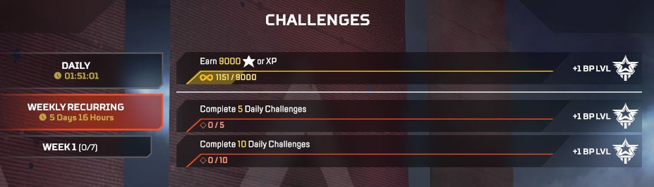 Apex Legends Challenges   Daily  Weekly Challenges explained  how to get Stars and Apex Legends reset times explained - 33