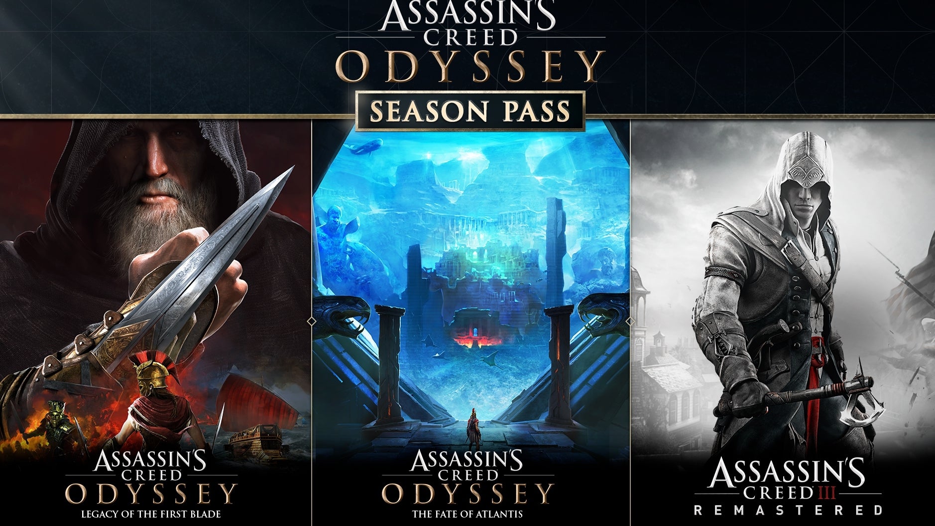 Afbeeldingen van Assassin's Creed Odyssey season pass bevat Assassin's Creed 3 Remastered