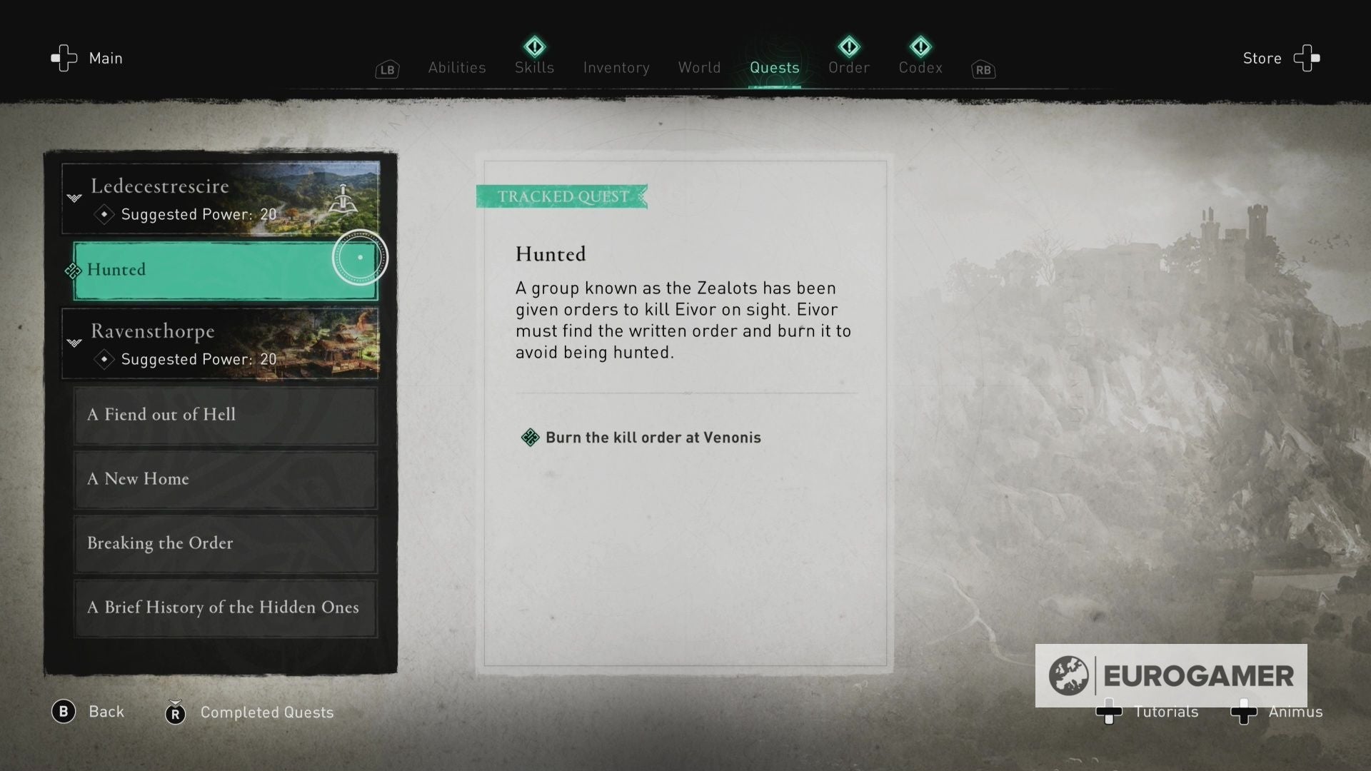 Assassin s Creed Valhalla   Hunted mission explained  Where to burn the kill order at Venonis explained - 5