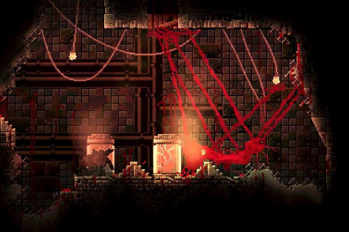 Be the oozing flesh-monster (and eviscerate humans) in "reversed-horror game"  Carrion | Eurogamer.net