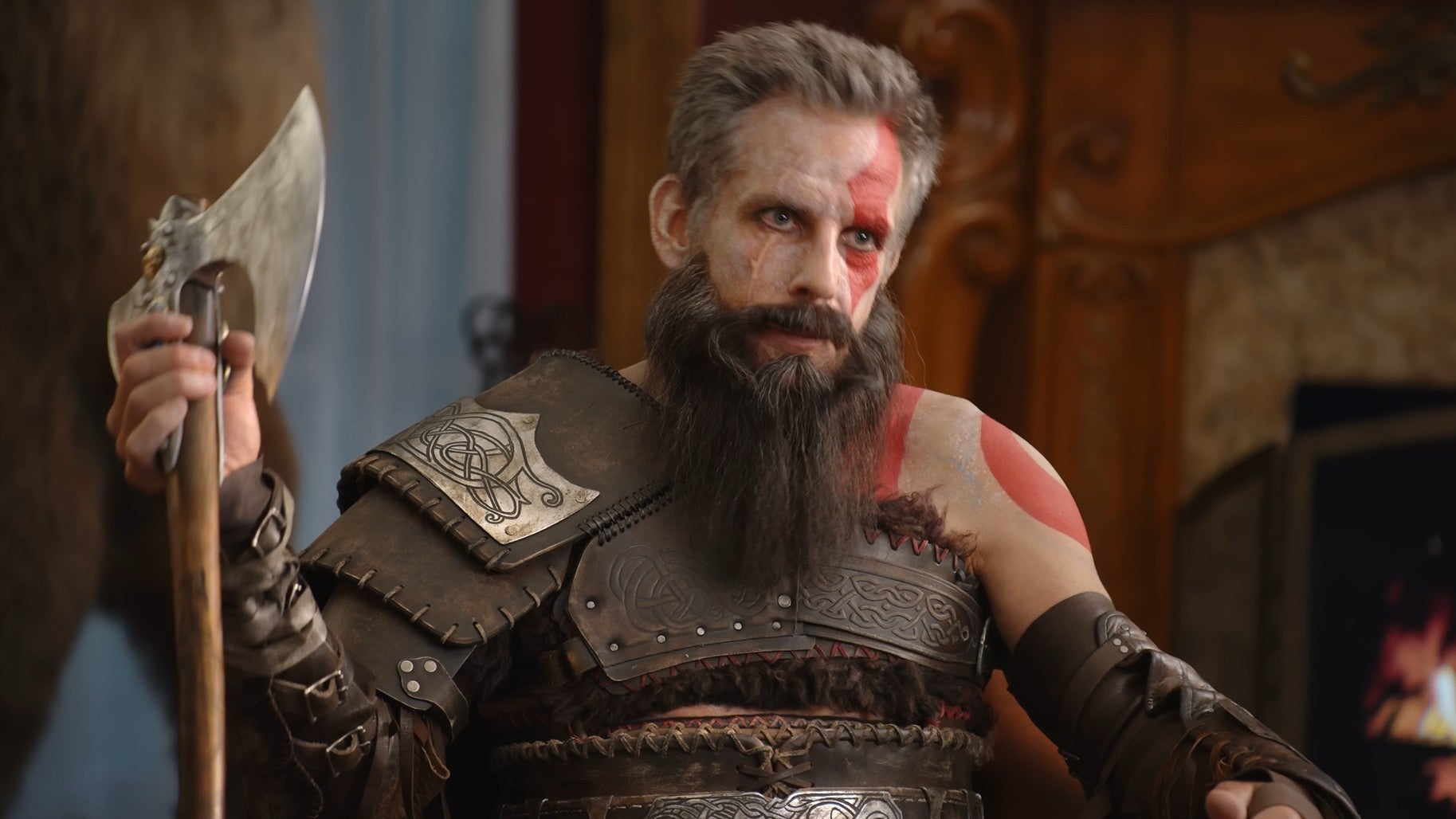 Image for God of War Ragnarök trailer makes Ben Stiller Kratos