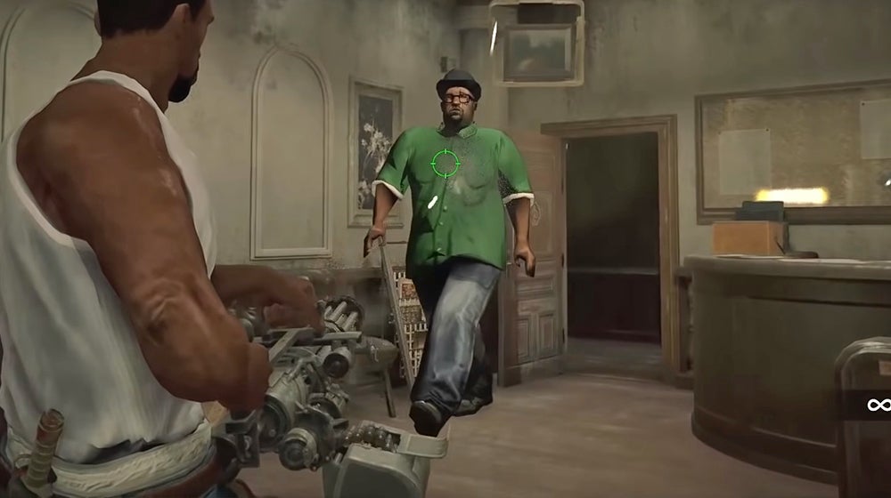 Obrazki dla Resident Evil 2 - mod wprowadza CJ'a i Big Smoke'a z GTA: San Andreas