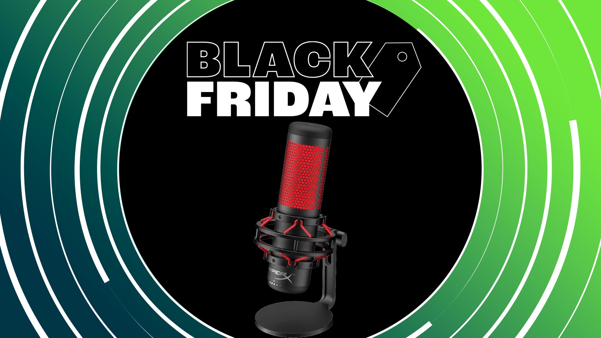 Image for Get the HyperX QuadCast microphone for half price at Amazon in this Black Friday Deal