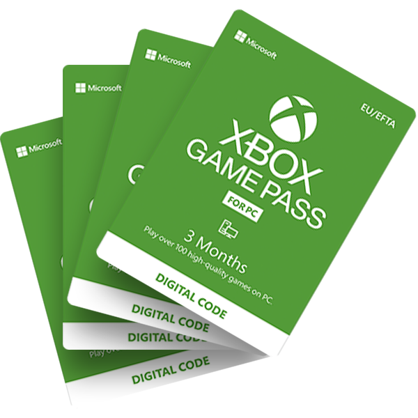 Gift Card GCMV Game Pass PC, 3 meses, Microsoft - 1 UN - Softwares - Kalunga