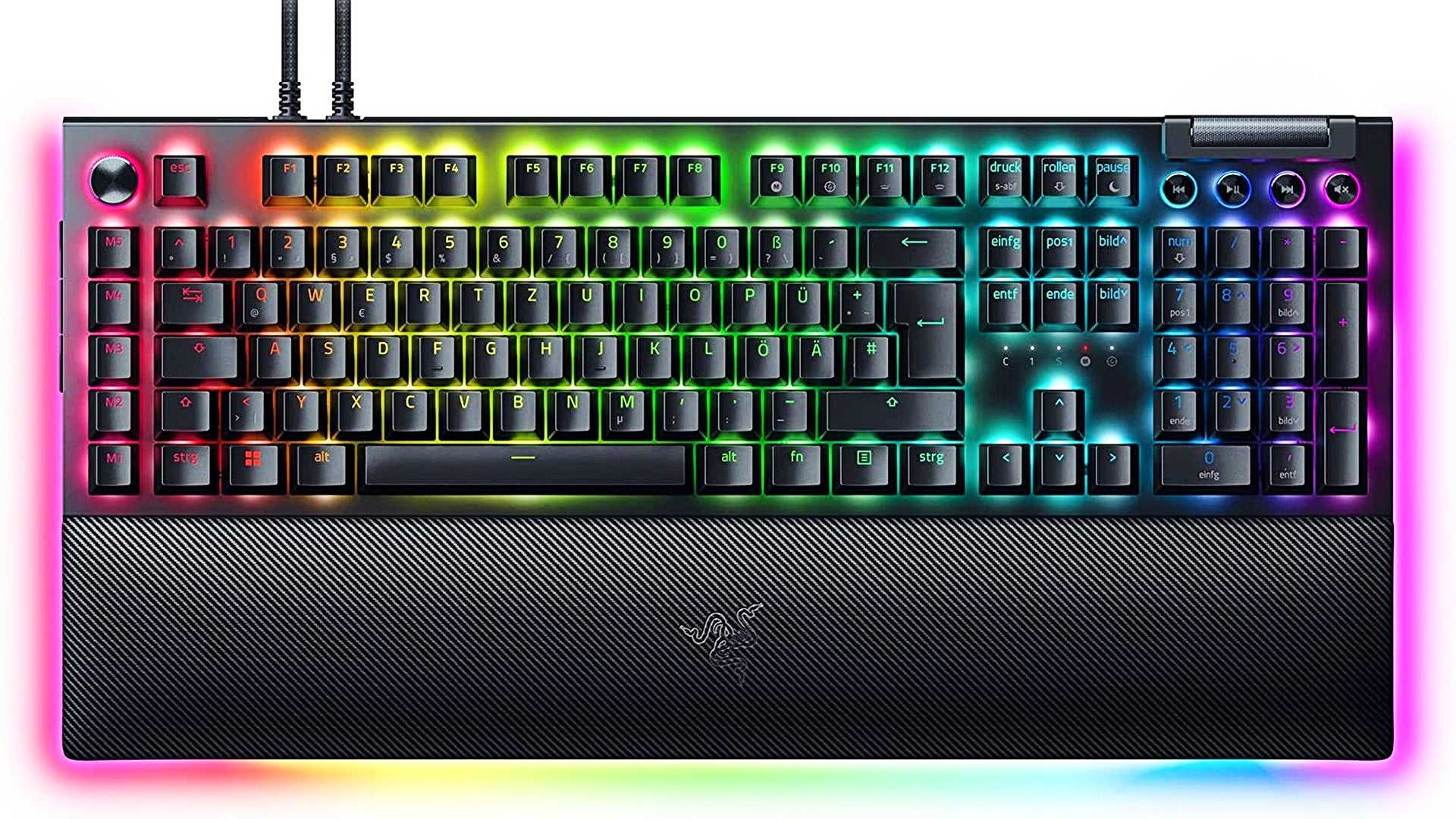 Bilder zu Razer Blackwidow V4 Pro im Test: Hochwertig verarbeitetes Fullsize-Keyboard für fast jeden Bedarf.