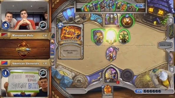 Image for US Hearthstone players banned for Hong Kong protest
