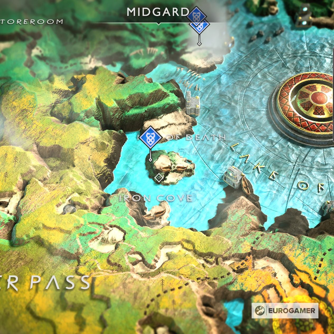 God of War Treasure Map locations   Where to find Don t Blink  Kneel Before God  Island of Light and other Treasure Maps - 31