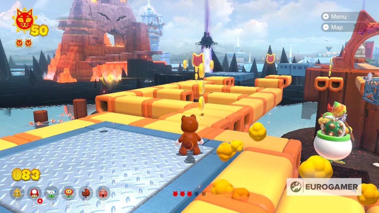 Bowser s Fury Shine locations  Where to find all 100 Cat Shines in the Super Mario 3D World expansion - 77