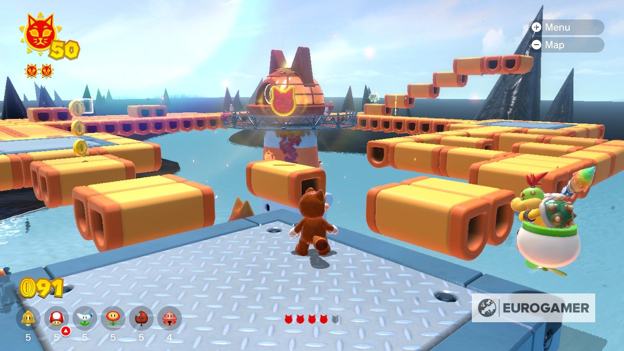 Bowser s Fury Shine locations  Where to find all 100 Cat Shines in the Super Mario 3D World expansion - 71