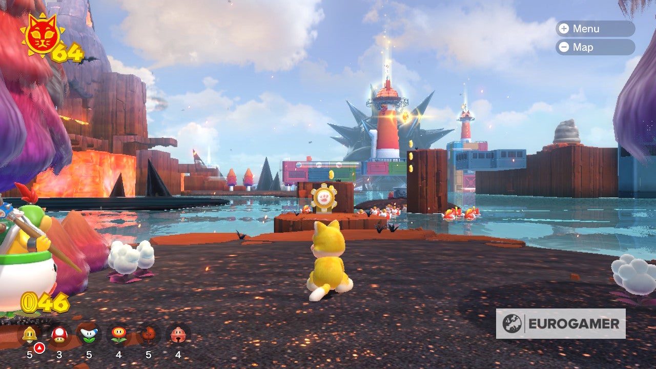 Bowser s Fury Shine locations  Where to find all 100 Cat Shines in the Super Mario 3D World expansion - 58