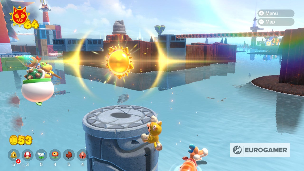 Bowser s Fury Shine locations  Where to find all 100 Cat Shines in the Super Mario 3D World expansion - 46