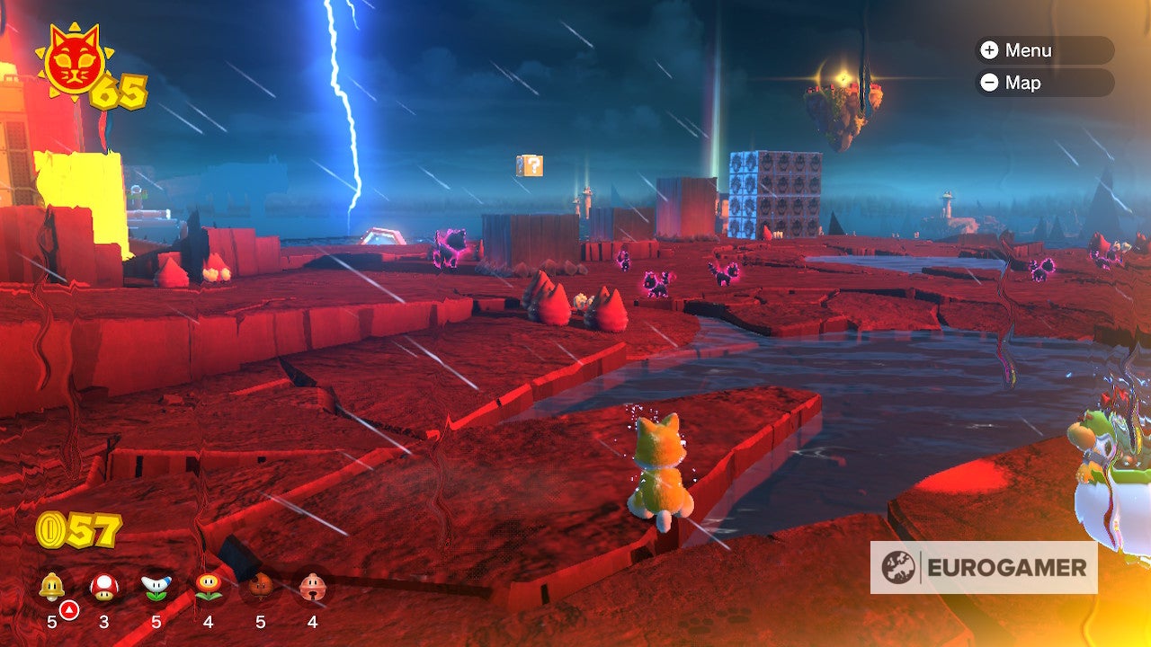 Bowser s Fury Shine locations  Where to find all 100 Cat Shines in the Super Mario 3D World expansion - 96