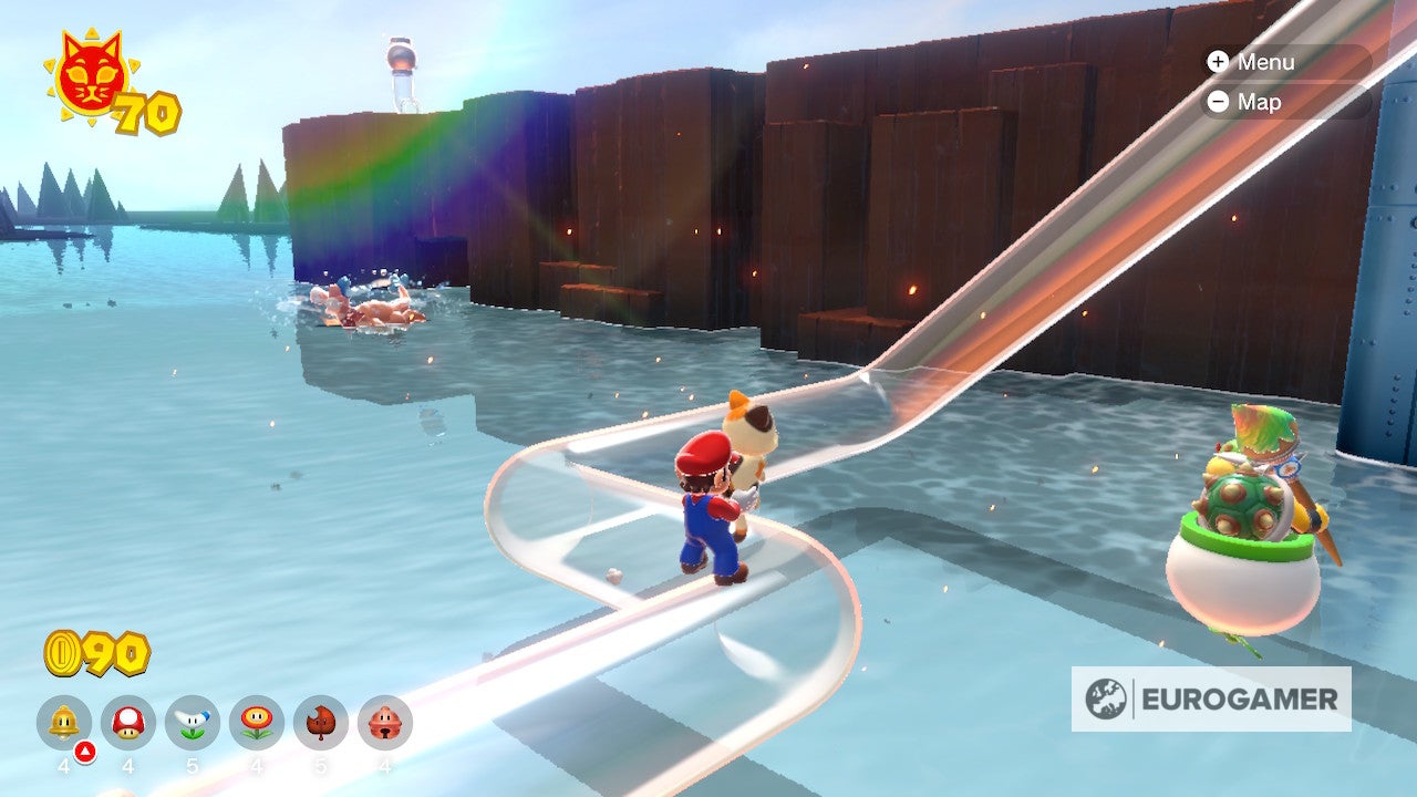 Bowser s Fury Shine locations  Where to find all 100 Cat Shines in the Super Mario 3D World expansion - 96