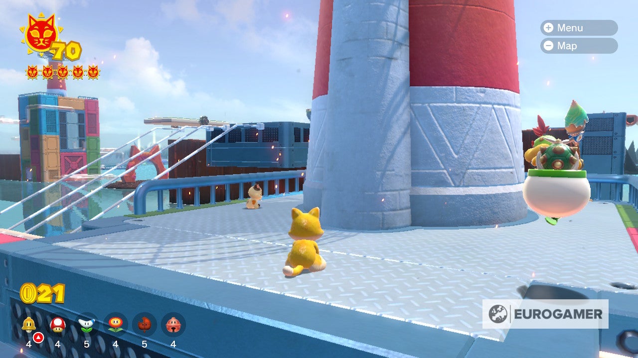 Bowser s Fury Shine locations  Where to find all 100 Cat Shines in the Super Mario 3D World expansion - 62