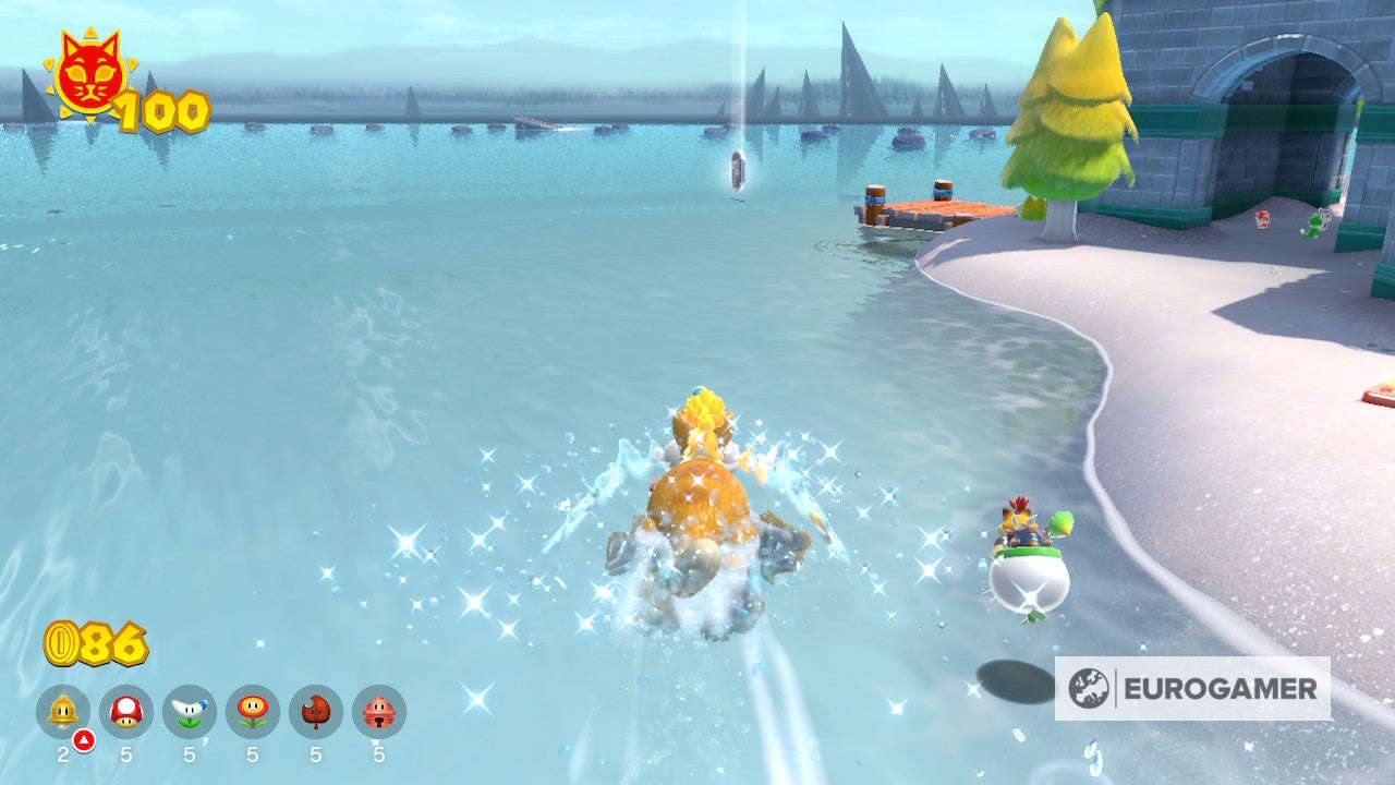 Bowser s Fury Shine locations  Where to find all 100 Cat Shines in the Super Mario 3D World expansion - 66