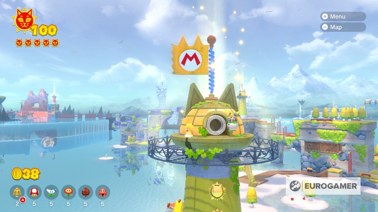 Bowser s Fury Shine locations  Where to find all 100 Cat Shines in the Super Mario 3D World expansion - 20