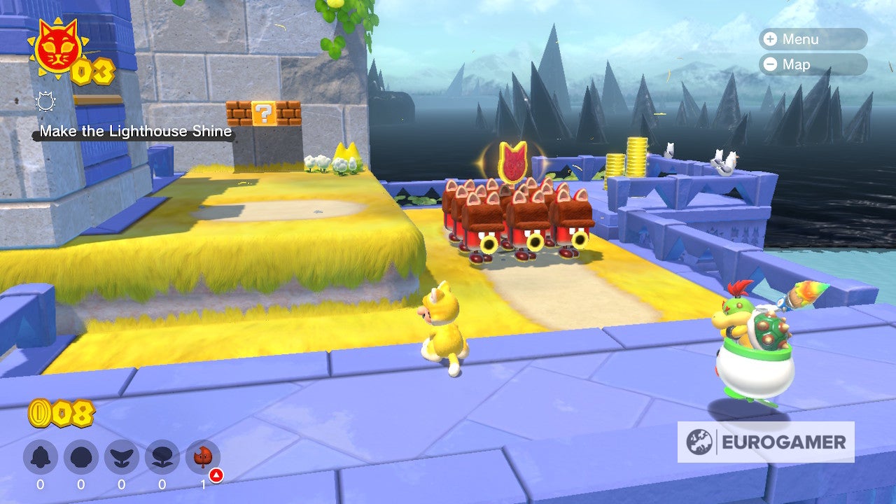 Bowser s Fury Shine locations  Where to find all 100 Cat Shines in the Super Mario 3D World expansion - 21