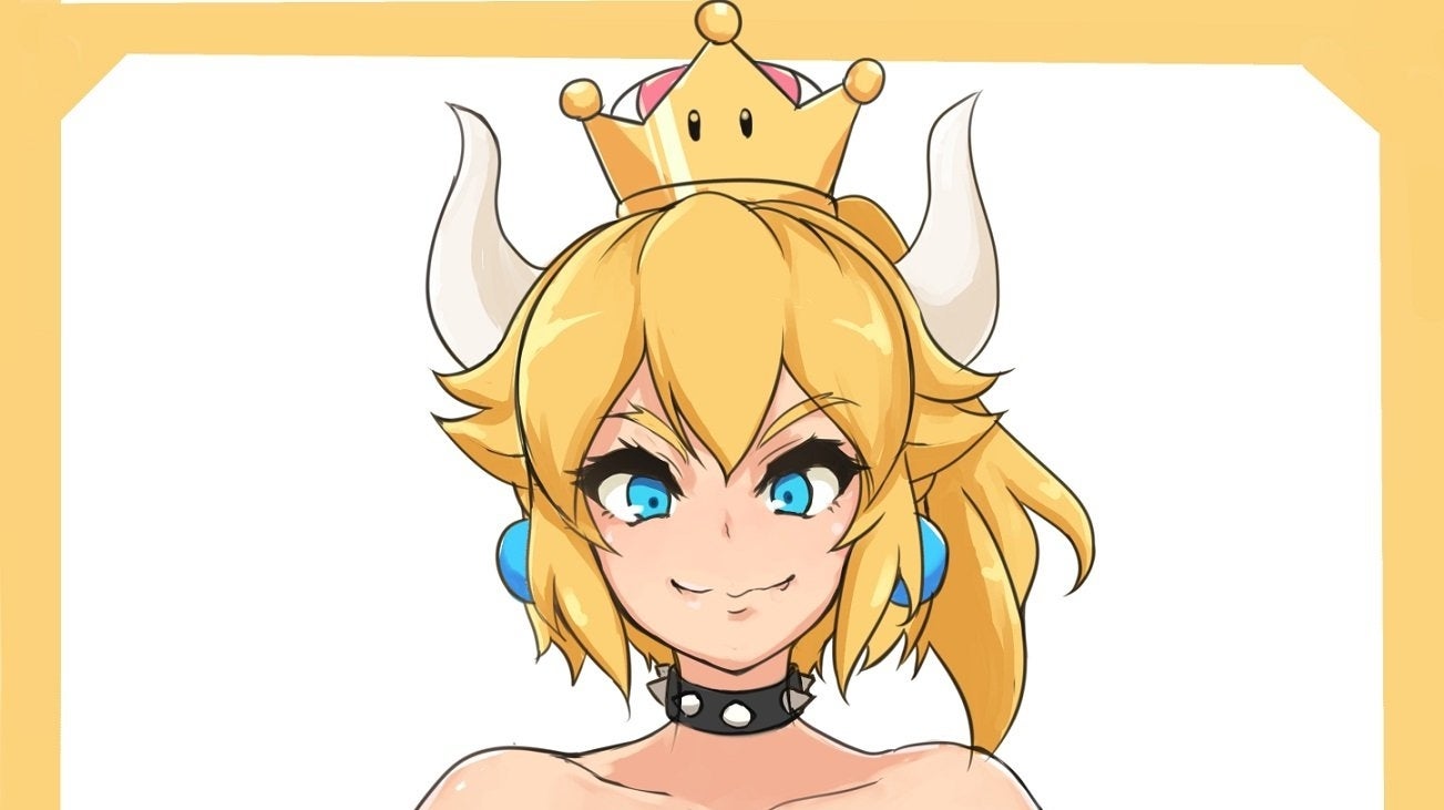 Image for Nintendo fans are splicing Bowser with Peach and now Bowsette is trending