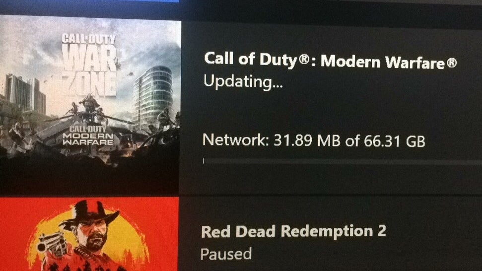 Imagem para Call of Duty: Modern Warfare e Warzone força jogadores na Xbox One a descarregar actualização de 66GB para corrigir glitch das armas