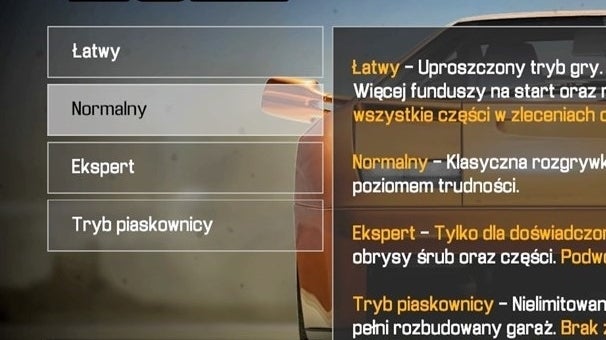 Obrazki dla Car Mechanic Simulator 2021 - poziomy trudności, tryb piaskownicy