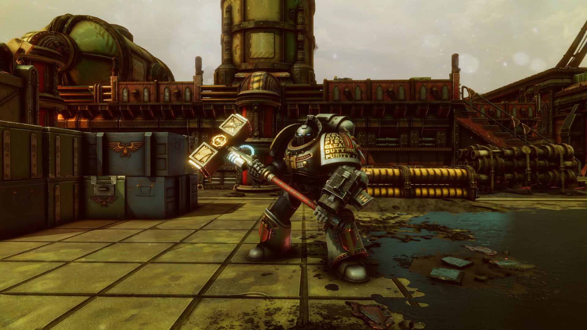 Using Warhammer 40 000  Chaos Gate   Daemonhunters  Space Marine Death Star gets you told off by Andy Serkis - 77