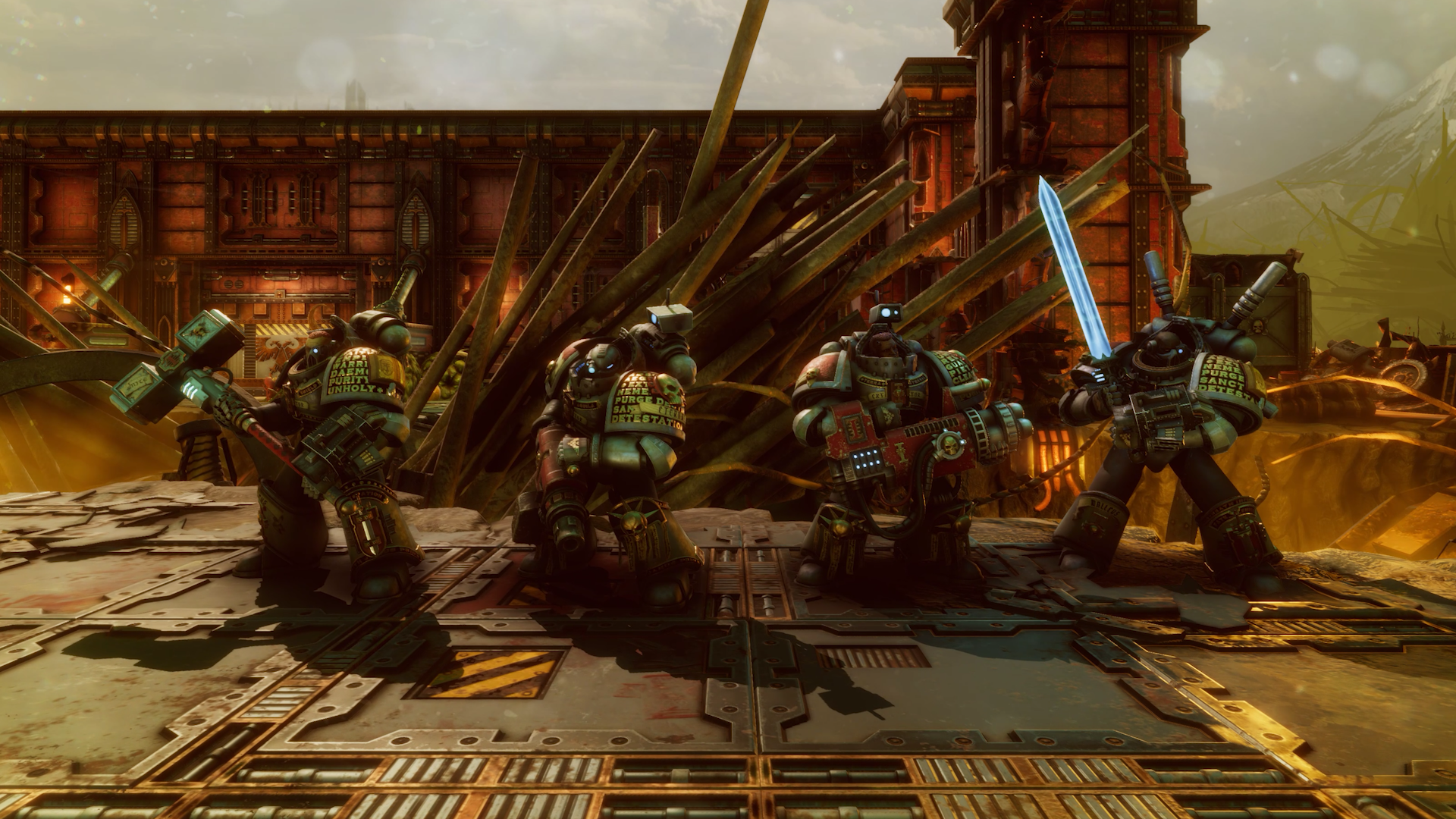 Using Warhammer 40 000  Chaos Gate   Daemonhunters  Space Marine Death Star gets you told off by Andy Serkis - 31
