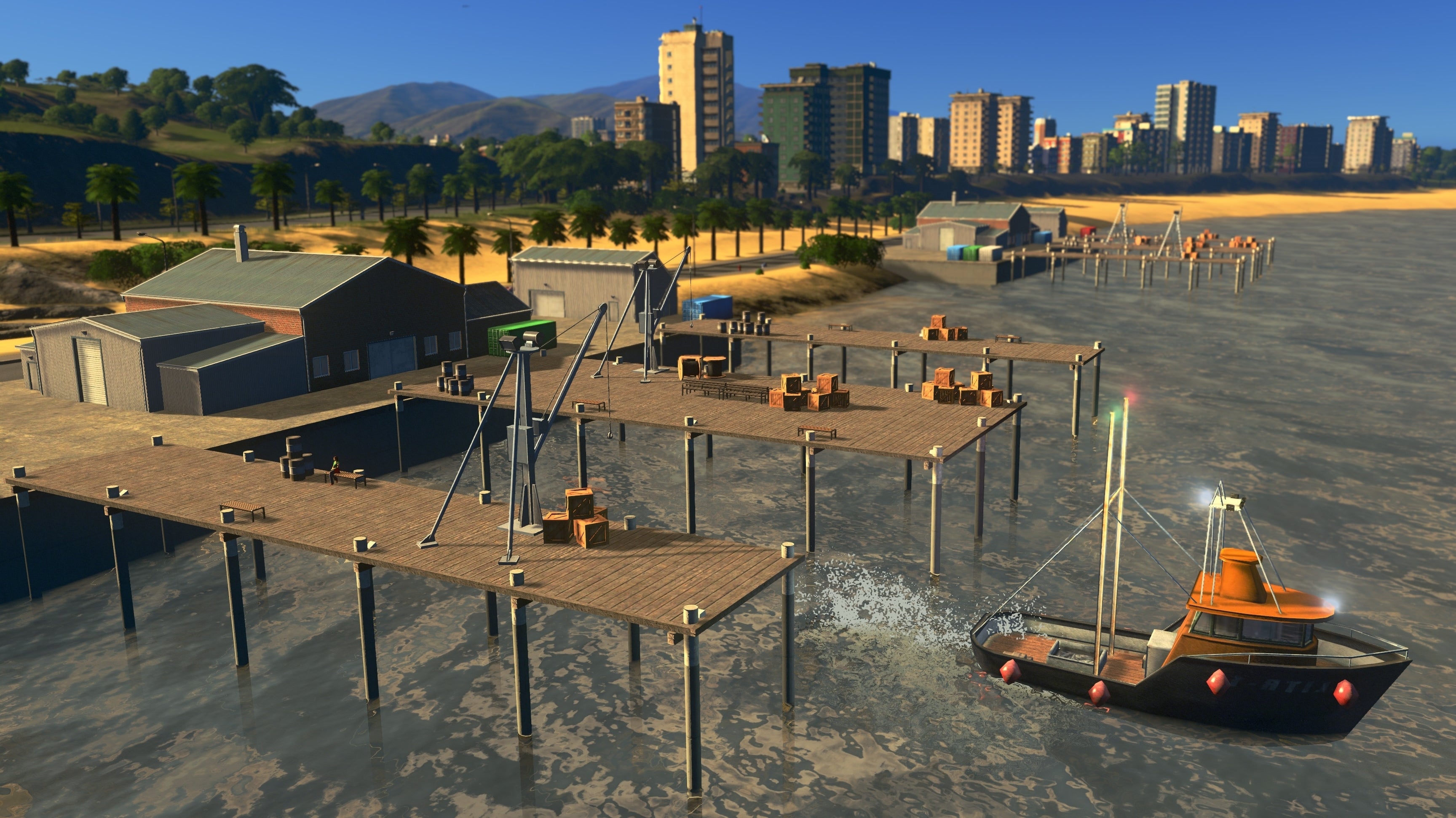 Image for Cities: Skylines' fishing-themed Sunset Harbour expansion is out next week