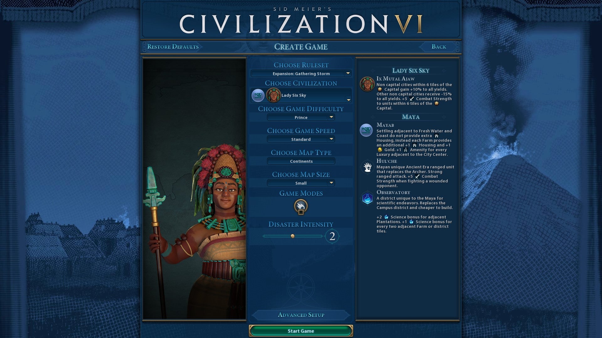 Civilization 6 Maya  Lady Six Sky leader bonuses  unique units and buildings detailed - 13