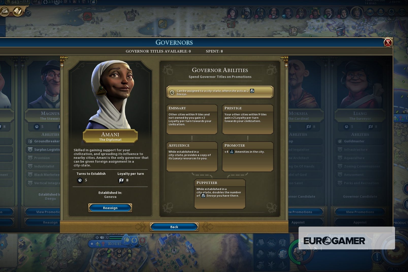 Civilization 6 Loyalty and Governors explained - how to ...