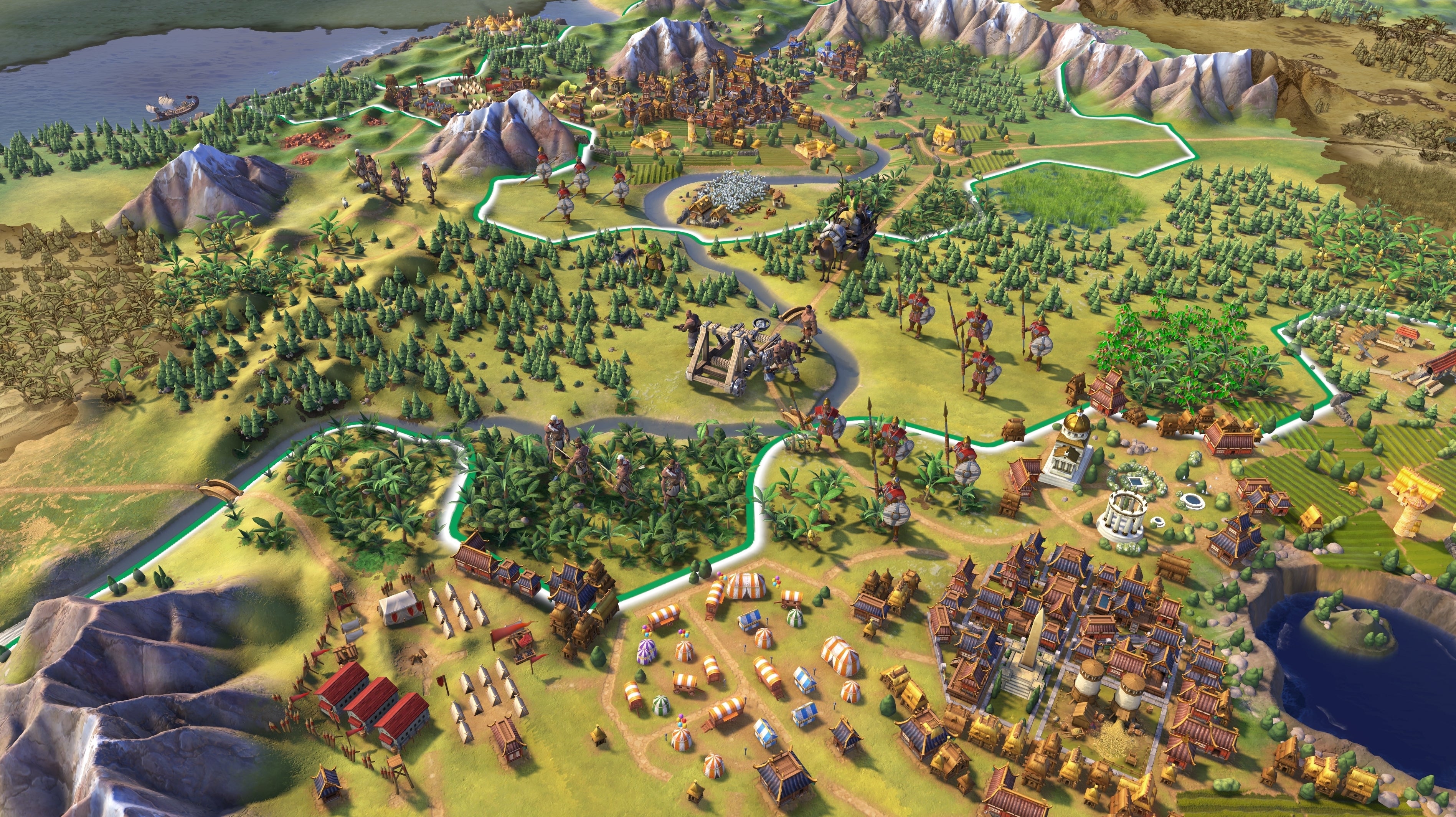 Image for Civilization 6's final free game update adds three new units, two new maps, and more