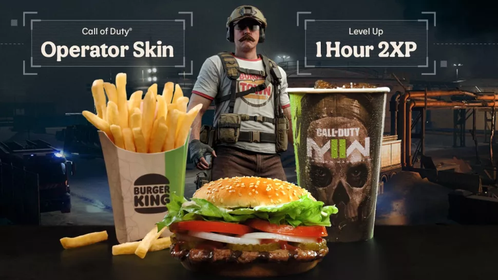 Call of Duty fans spend £30 on an in-game Burger King
skin